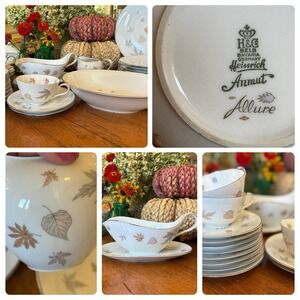 Heinrich Allure Anmut Pattern Bavaria Porcelain Appetizer Bread Fall Autumn